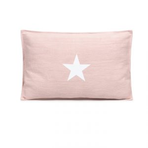 Chalk Oblong Cushion | Natural Fibre | Pink | Star