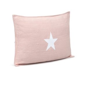 Chalk Oblong Cushion | Natural Fibre | Pink | Star