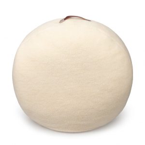 Chalk Giant Round Cushion | Cream Sherpa