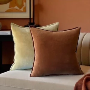 Biggie Best Brown Sugar Velvet Cushion